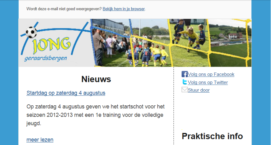 Nieuwsbrief Jong Geraardsbergen
