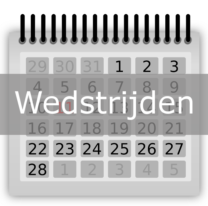 Wedstrijden weekend 22 en 23 oktober