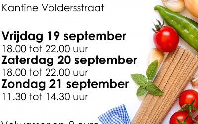 Welkom op de spaghettislag op 19, 20 en 21/09/2014