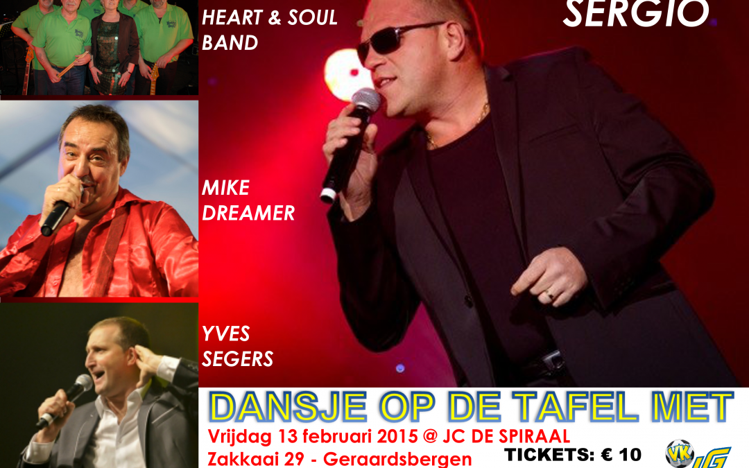 Schlageravond “Dansje op de Tafel” – 13/02/’15 – JC De Spiraal